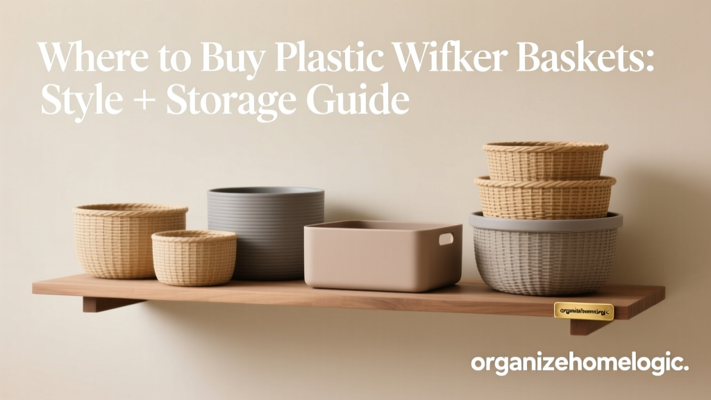 Where to Buy Plastic Wicker Baskets: Style + Storage Guide