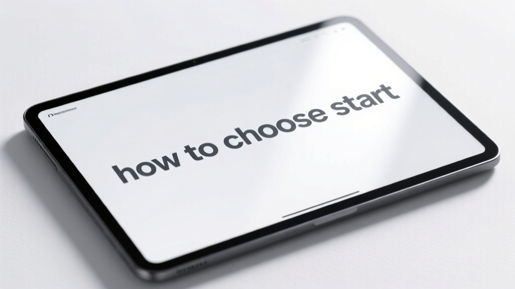 How To Choose Start