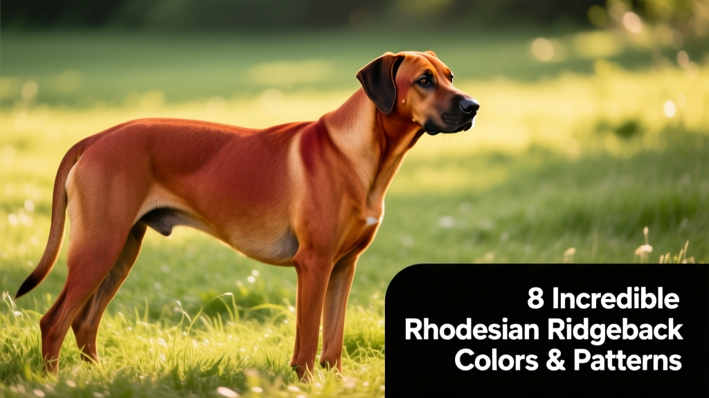 rhodesian ridgeback dog standing on grass