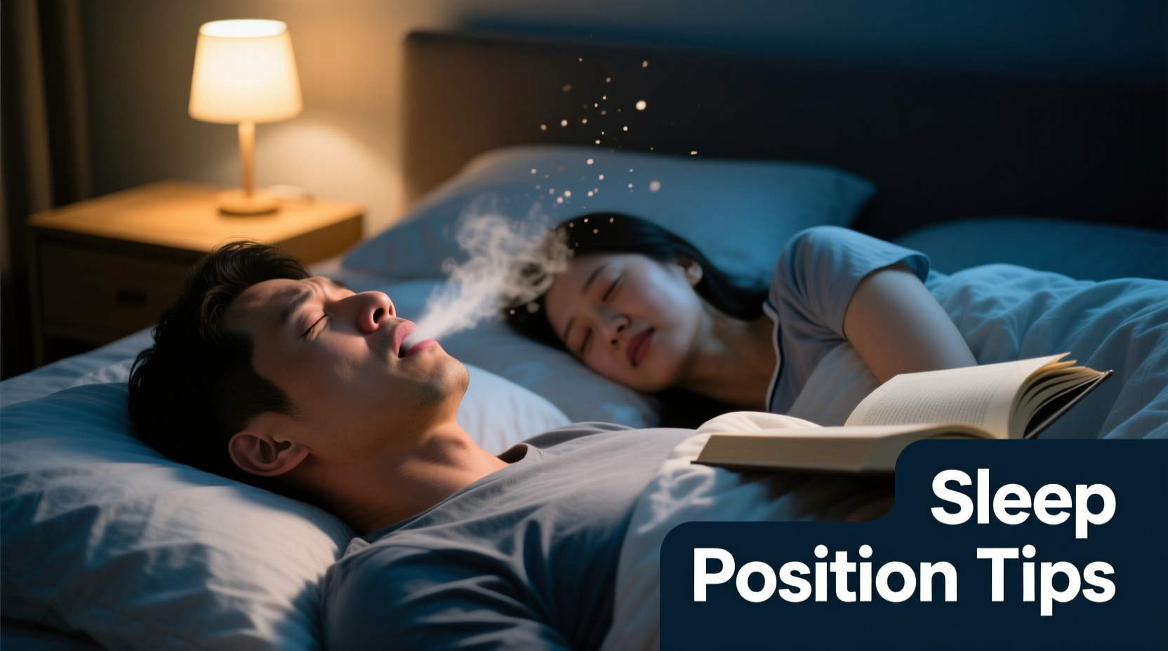 why does my partner snore only on their back sleep position tips