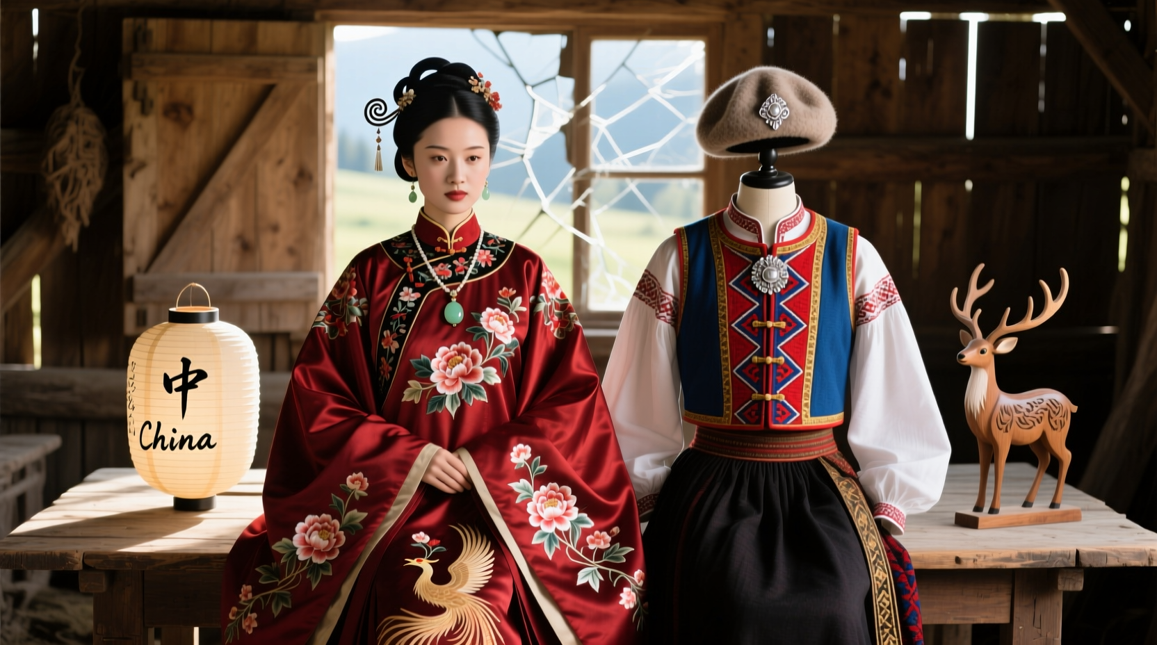 National Clothing of China vs. European Folk Dress Compared