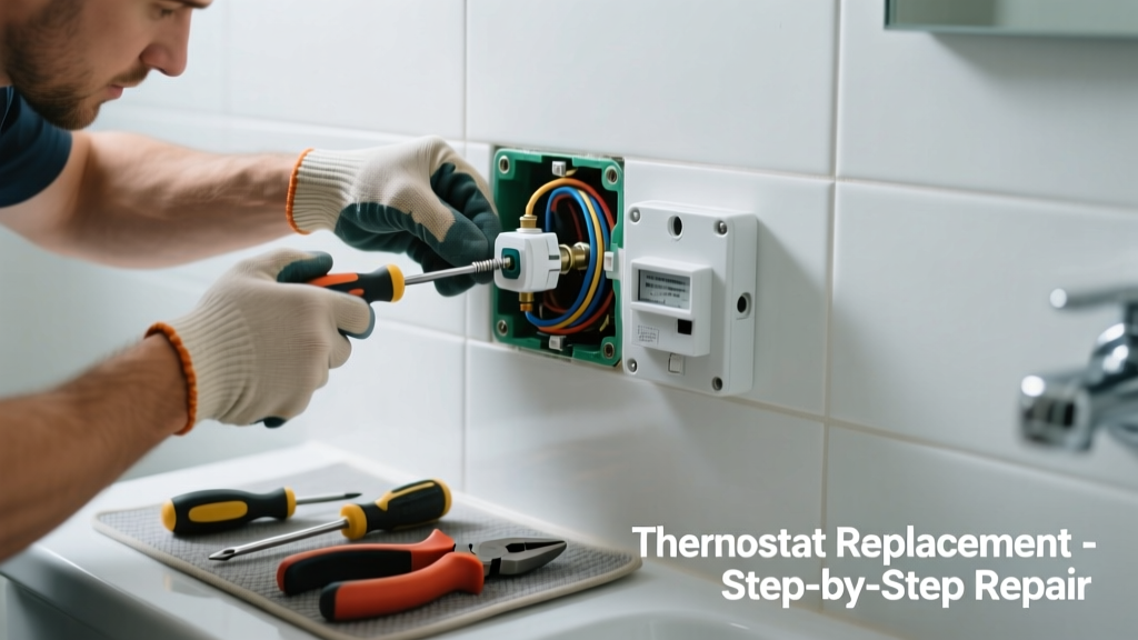 Fixing a Failed Water Heater Thermostat in the Bathroom