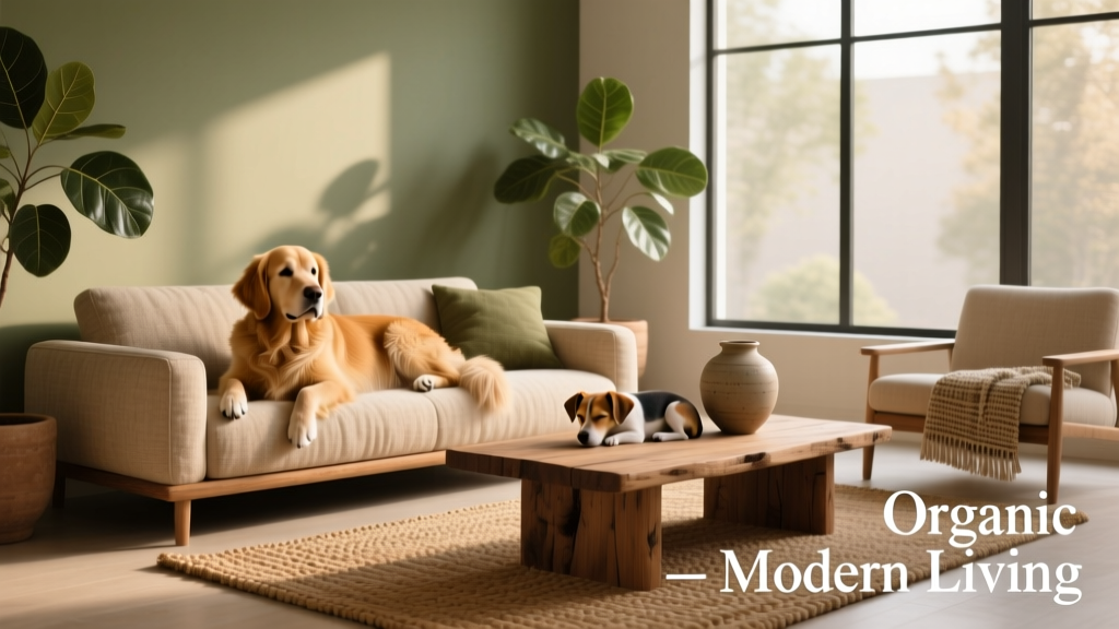 Organic Modern Décor Is Totally Doable With Dogs: Here’s How to Pull It Off