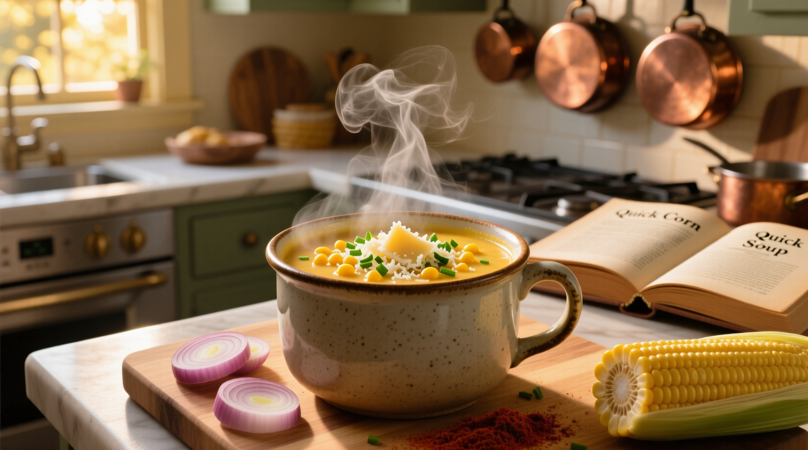 make super flavorful corn soup in just half an hour wit