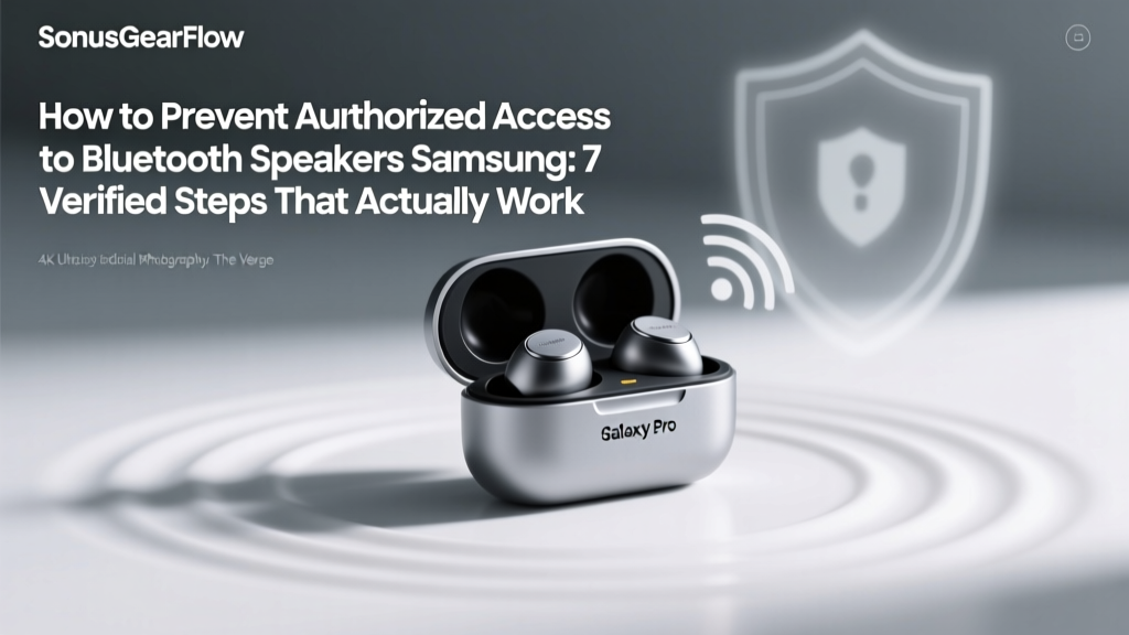 Samsung Bluetooth Speaker Security Guide (2026)