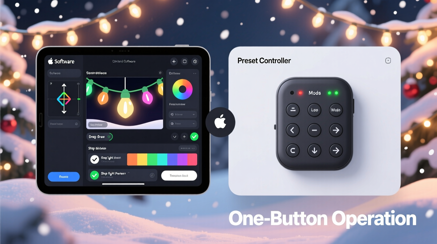 christmas light animation software vs preset controller which offers easiest learning curve