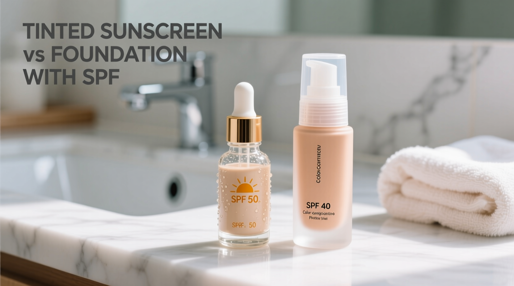 tinted sunscreen vs foundation with spf which gives better daytime protection
