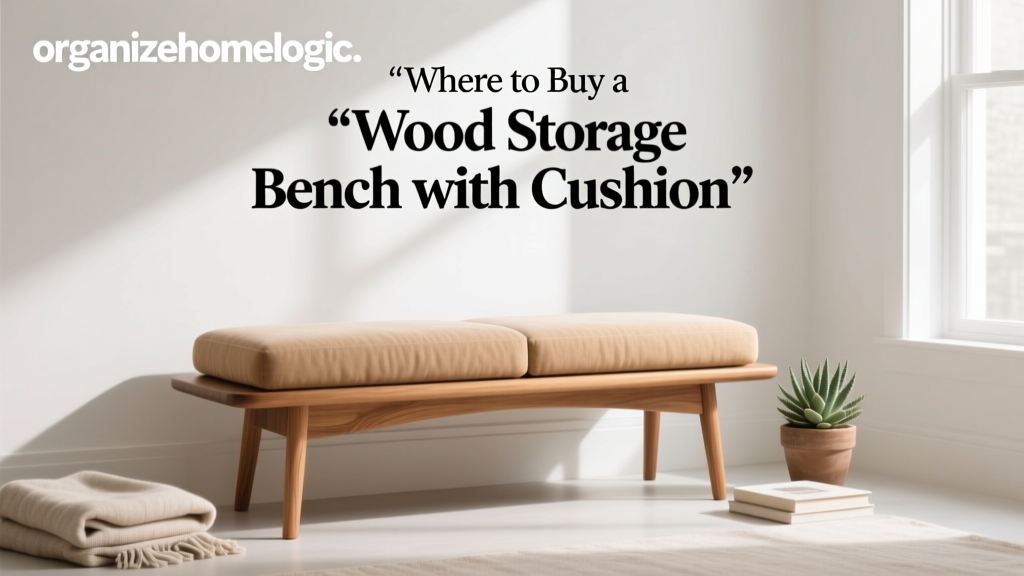 Where to Buy a Wood Storage Bench with Cushion