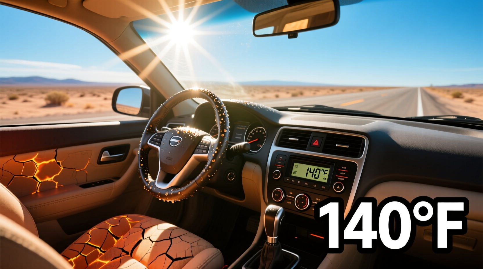 how hot can a car get in the sun