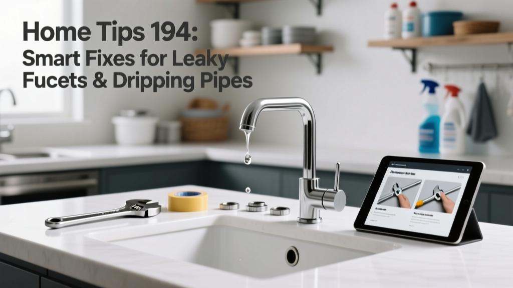 Home Tips 194: Smart Fixes for Leaky Faucets & Dripping Pipes