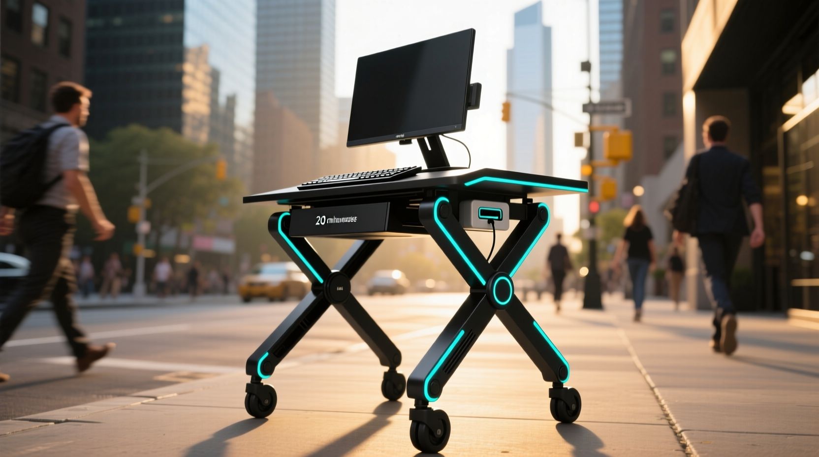 build a walking work station in 20 minutes for 20