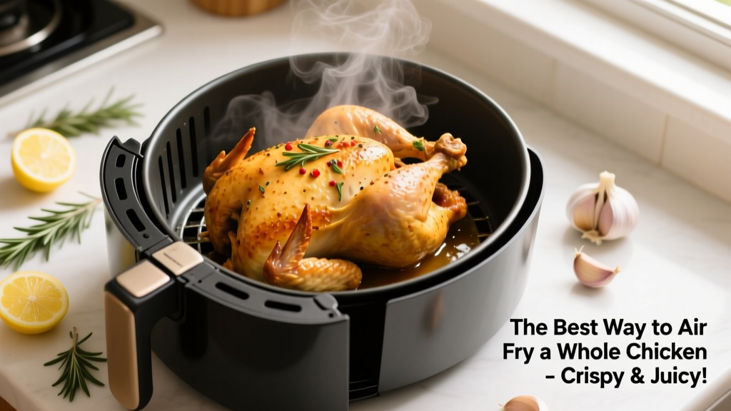 Best Way to Air Fry a Whole Chicken (Crispy & Juicy)