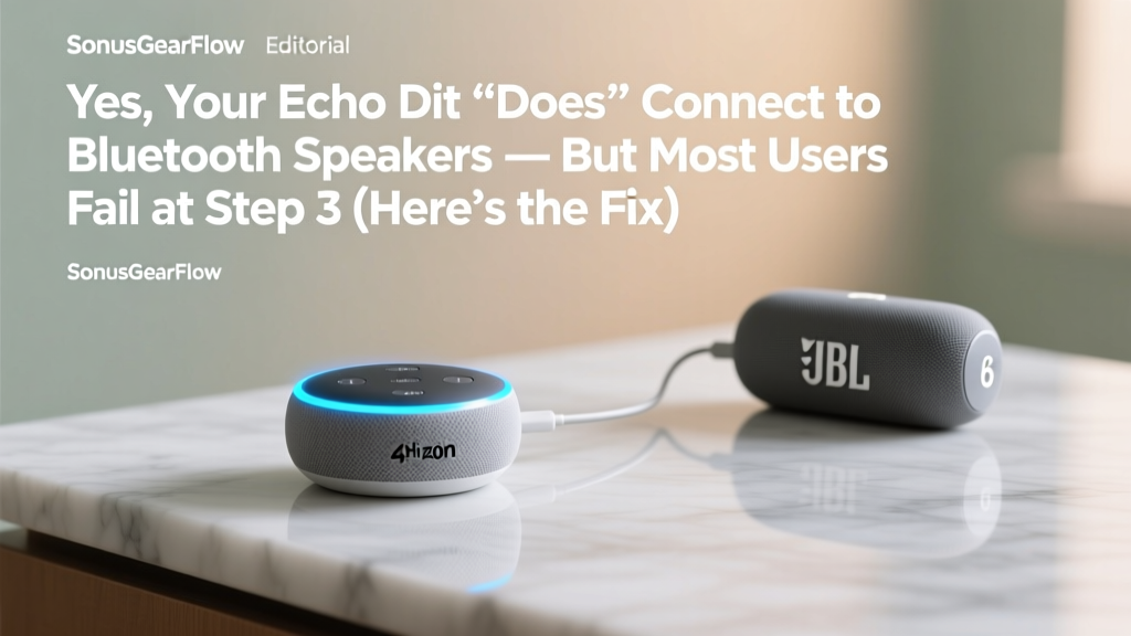 Does Echo Dot Connect To Bluetooth Speakers (2026)