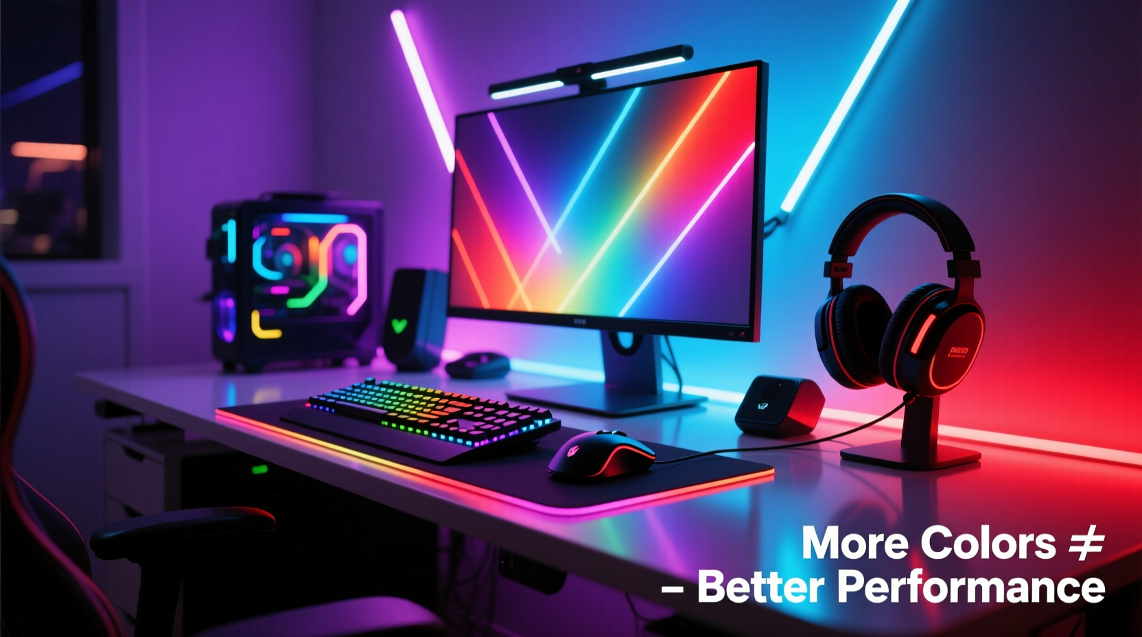 rgb lighting in gaming setup does more colors mean better performance