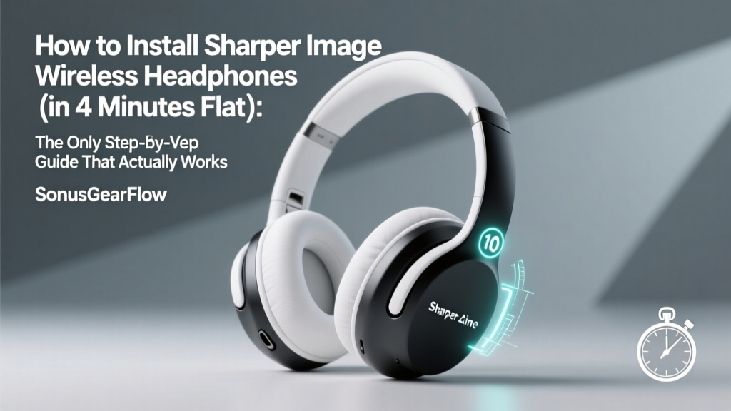 Sharper Image Wireless Headphones Setup Guide