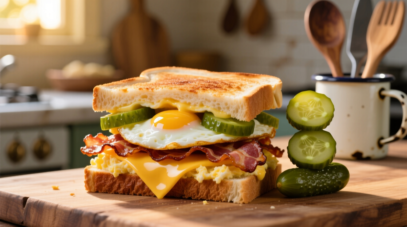 your breakfast sandwich needs pickles