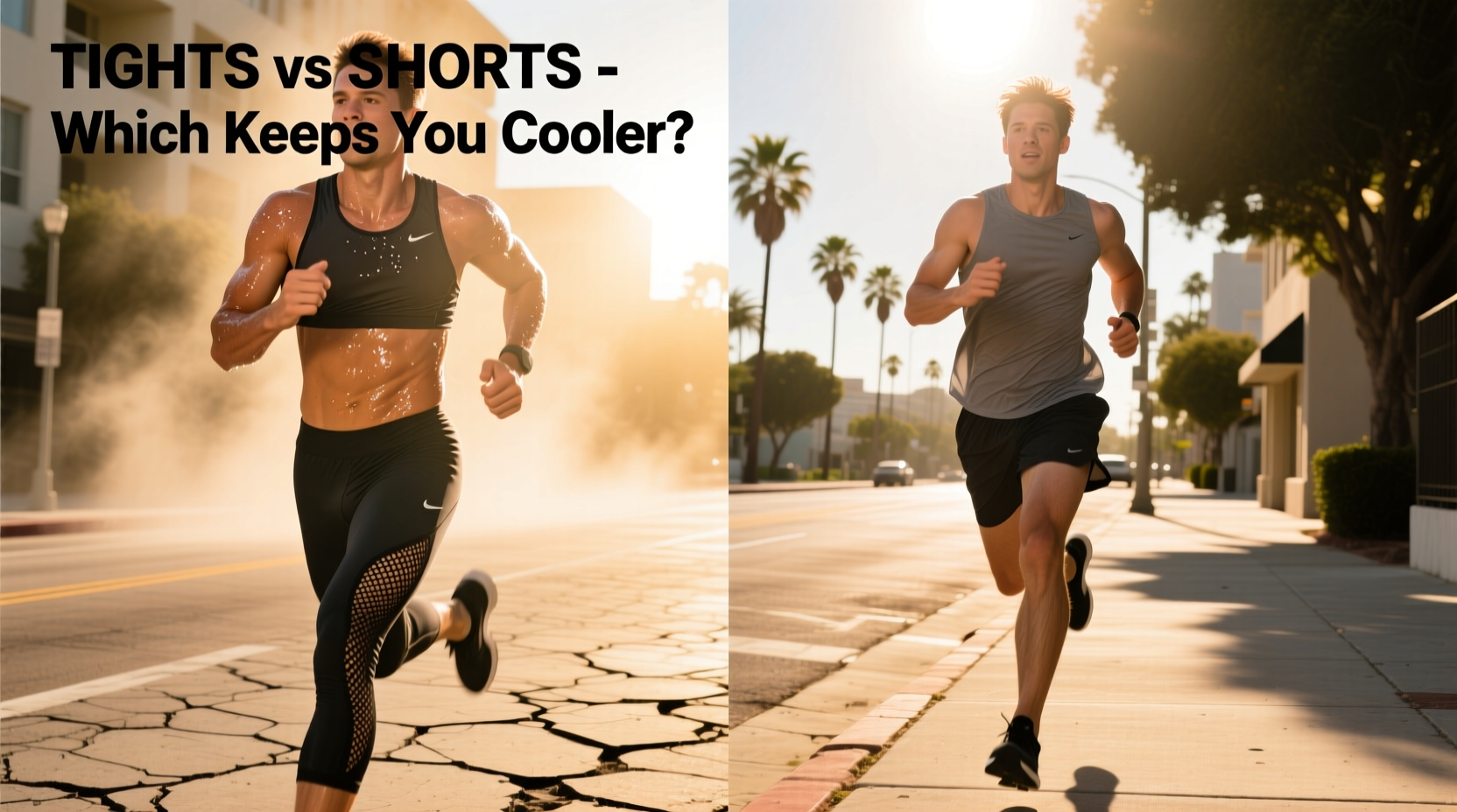 running tights vs shorts which keeps you cooler during hot weather runs