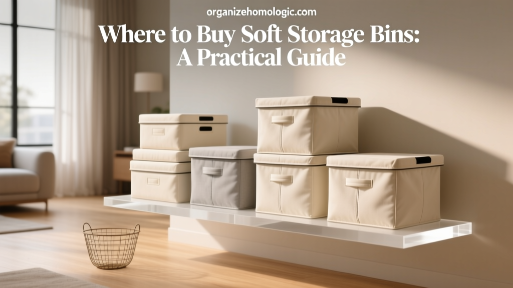 Where to Buy Soft Storage Bins: A Practical Guide
