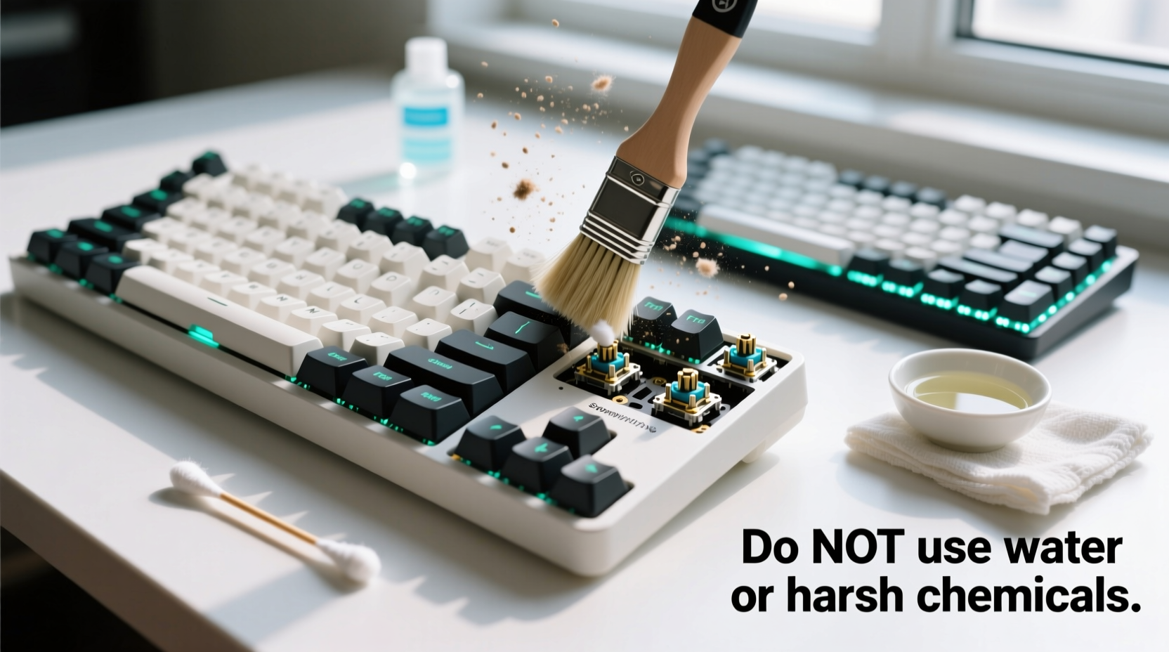 easy ways to deep clean your mechanical keyboard without damaging the switches