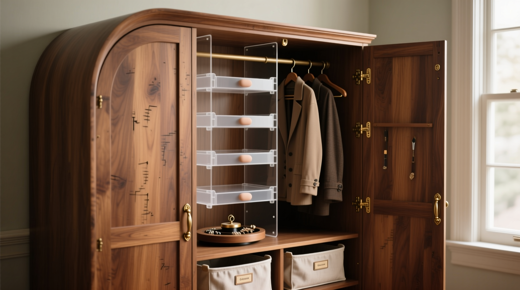 closet organization tips for vintage armoires