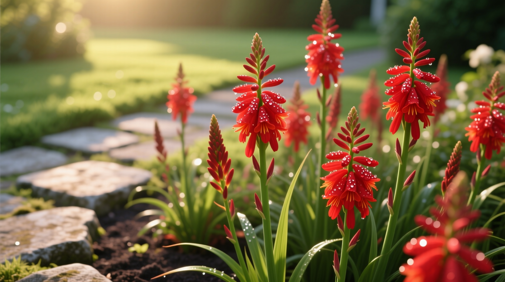 red hot poker planting