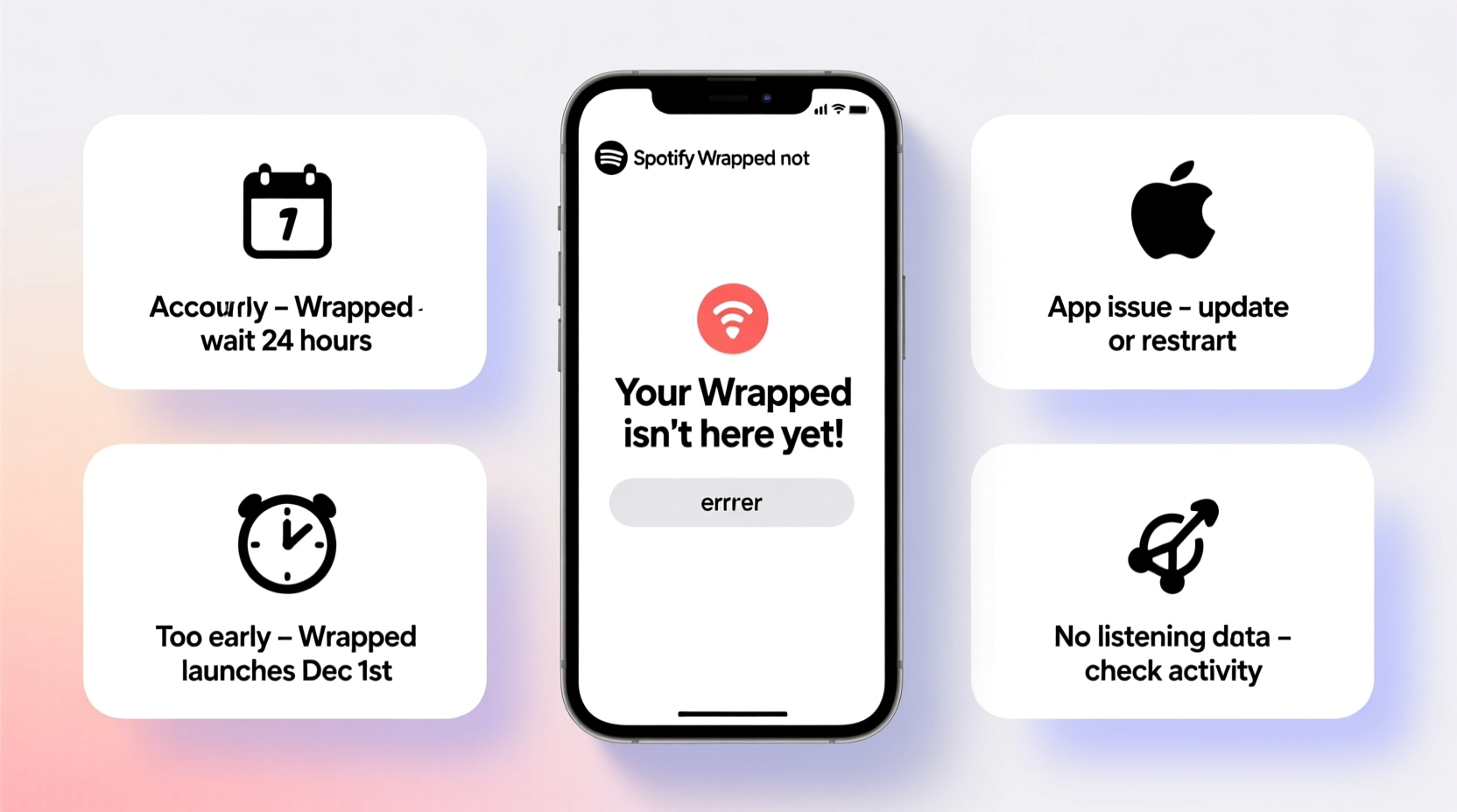 why is my spotify wrapped not showing up common glitches