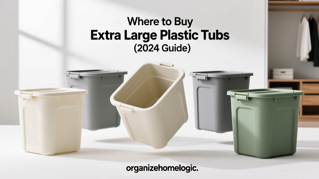 Where to Buy Extra Large Plastic Tubs (2024 Guide)