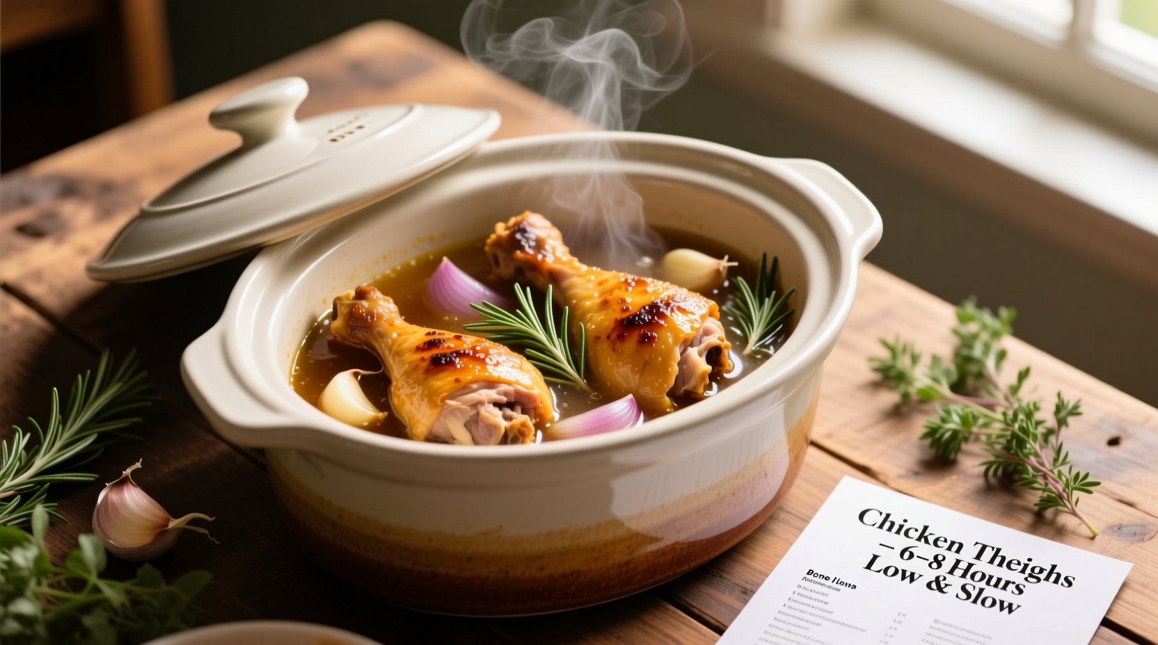 how long to cook chicken thighs slow cooker