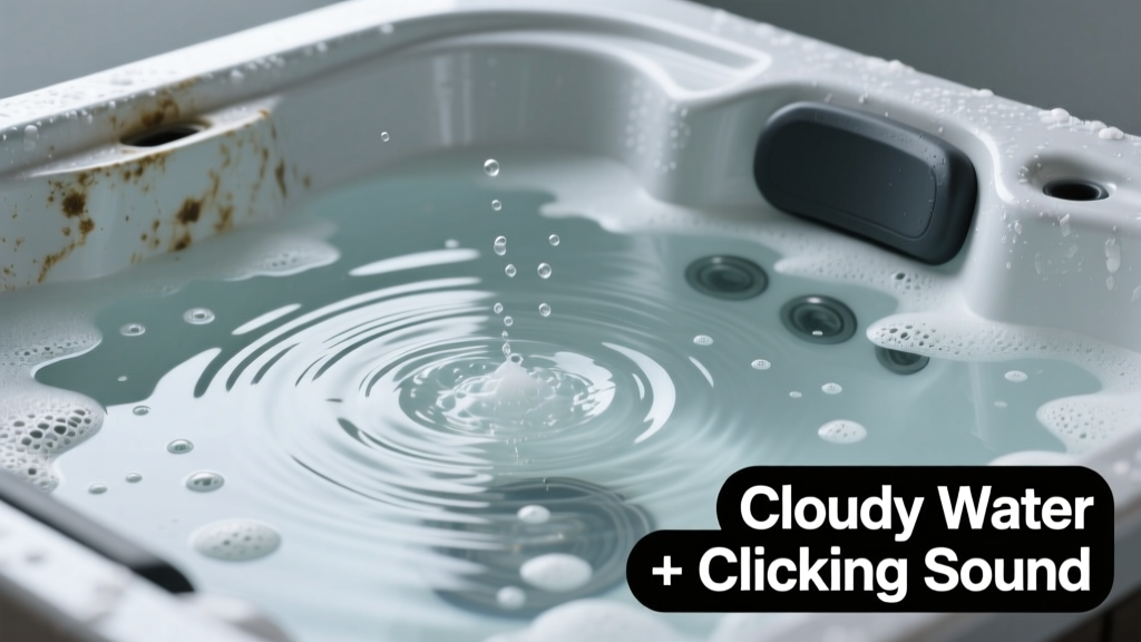 Hot Tub Water Cloudy & Making Clicking Sound: Quick Diagnosis