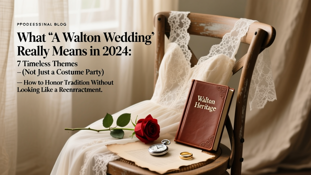 A Walton Wedding: Modern Tradition, Real Joy (2026)