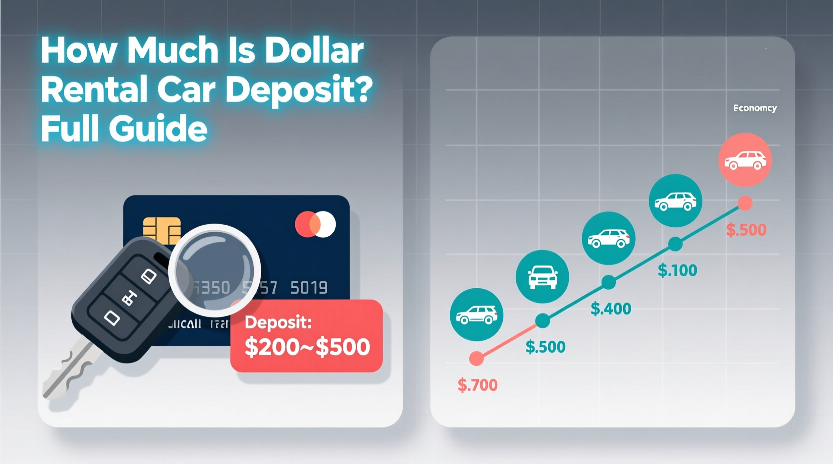 how much is dollar rental car deposit