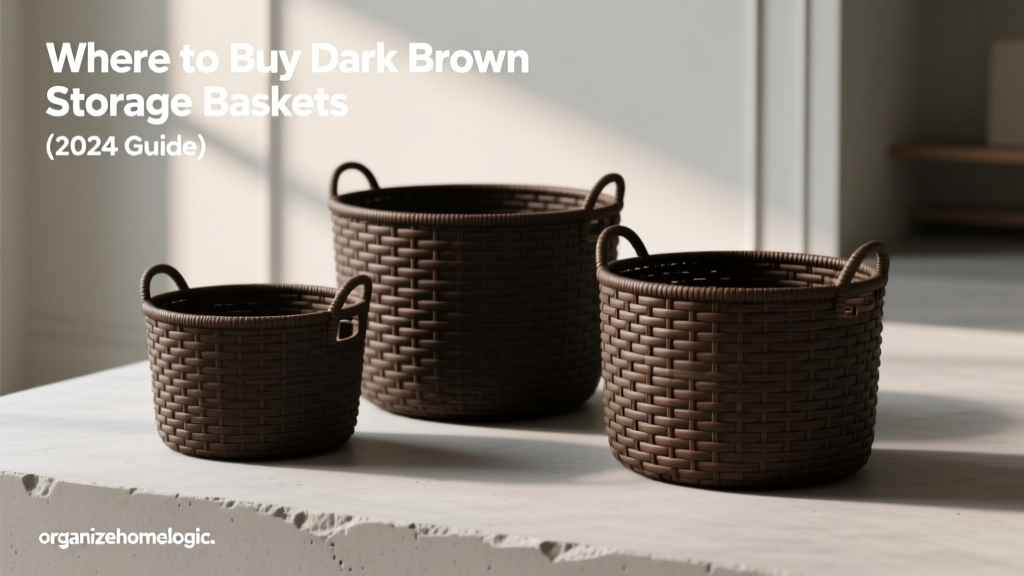 Where to Buy Dark Brown Storage Baskets (2024 Guide)