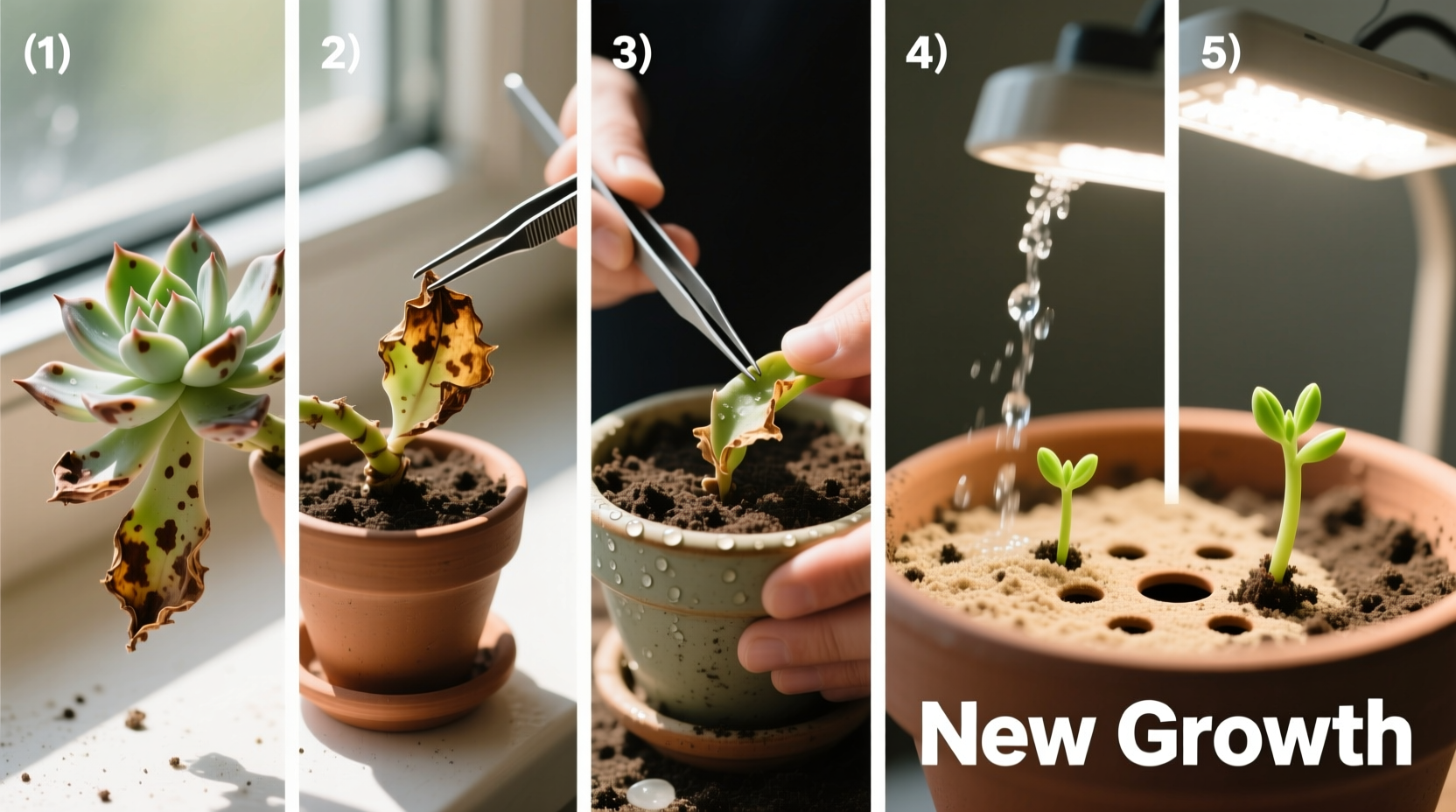 how to revive dying succulents step by step recovery plan