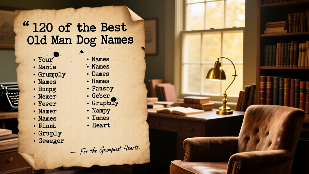 120 of the Best Old Man Dog Names for Your Grumpy Geezer at Heart