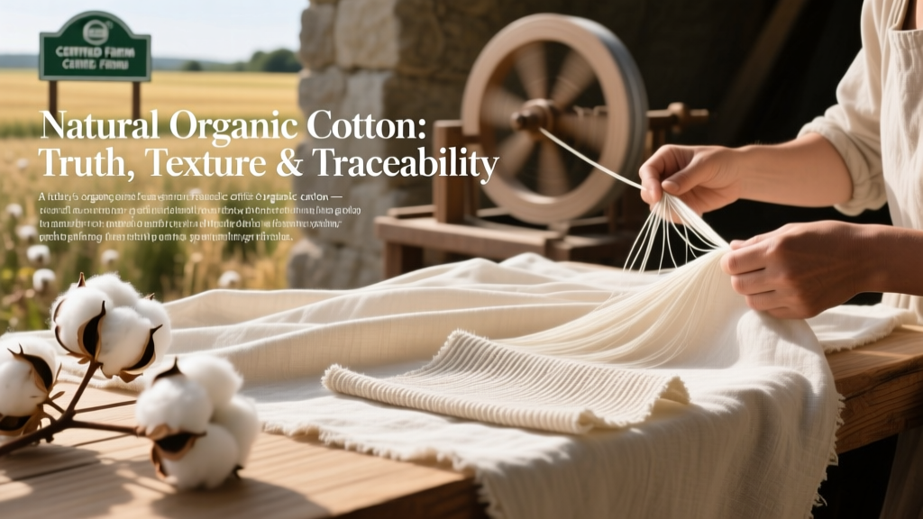 Natural Organic Cotton: Truth, Texture & Traceability