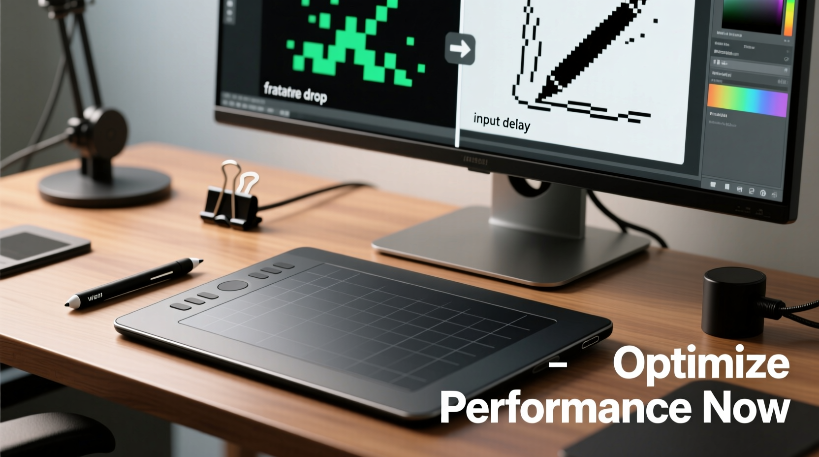 why does my drawing tablet lag and how to optimize performance