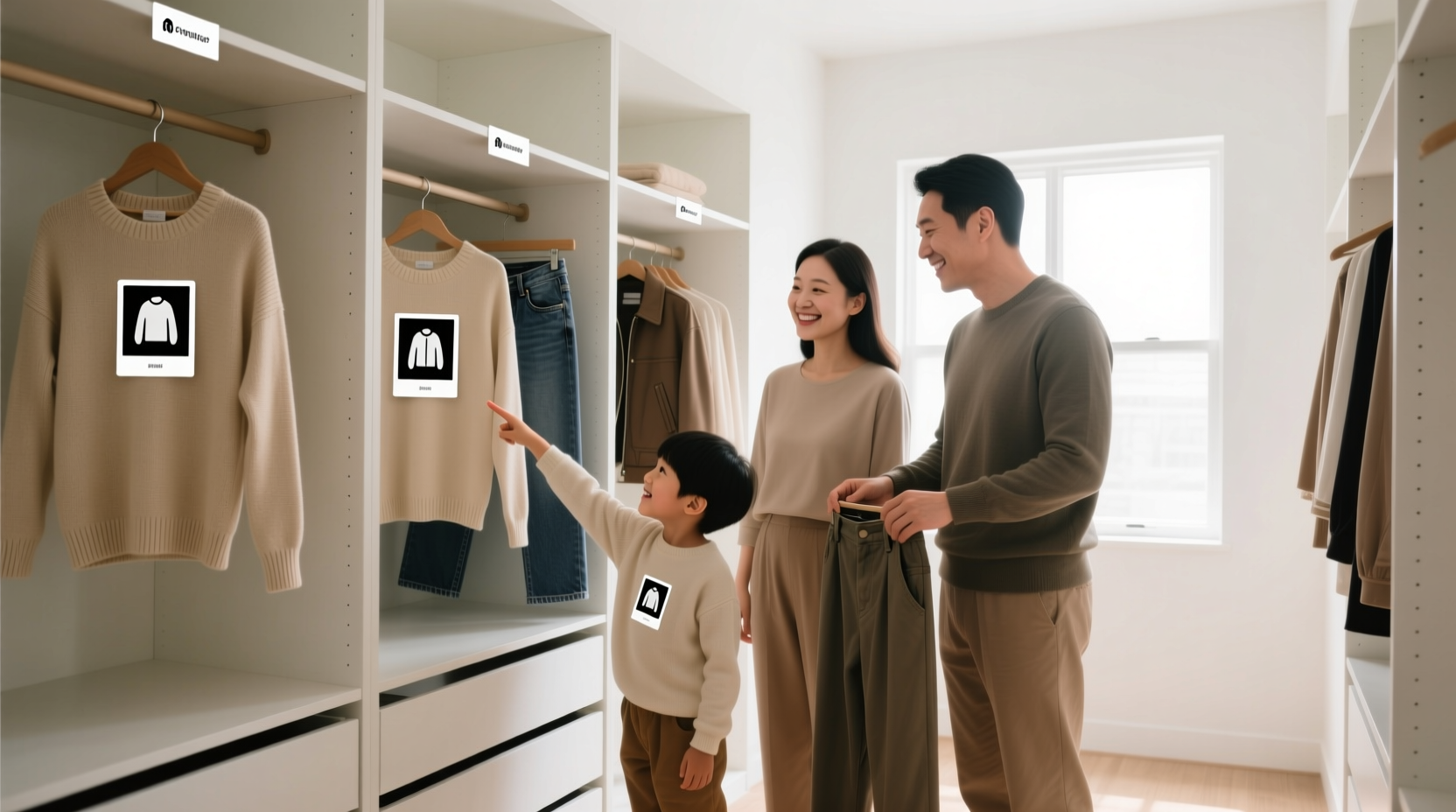 closet organization tips photo labels for dyslexia