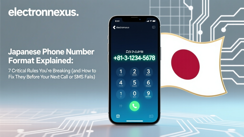 Japanese Phone Number Format Explained: 7 Critical Rules You’re Breaking (and How to Fix Them Before Your Next Call or SMS Fails)