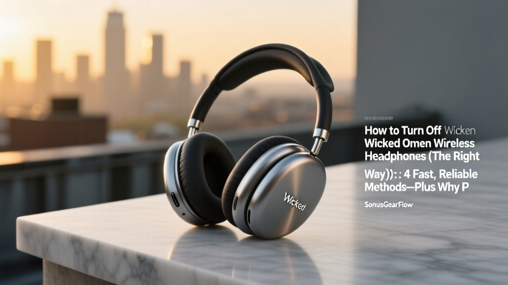 How to Turn Off Wicked Omen Wireless Headphones