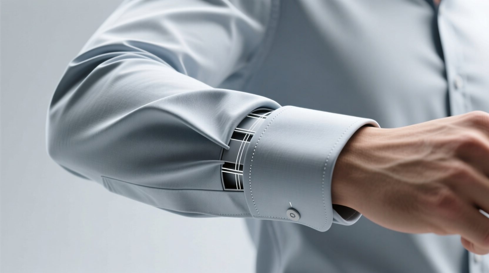 the master sleeve roll keeps shirt sleeves from unfoldi