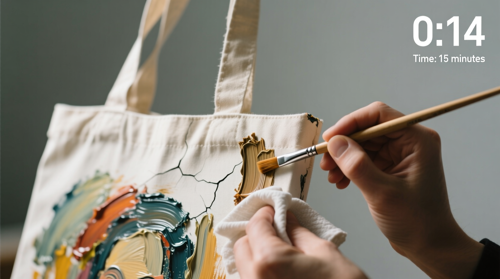 how to remove dried acrylic paint from canvas totes