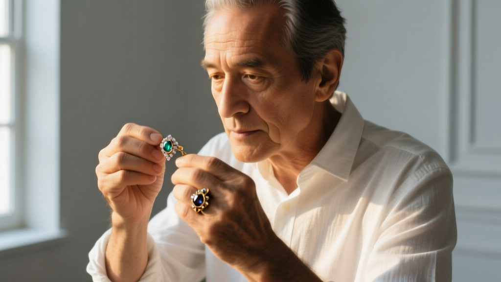 Close-up of a jeweler
