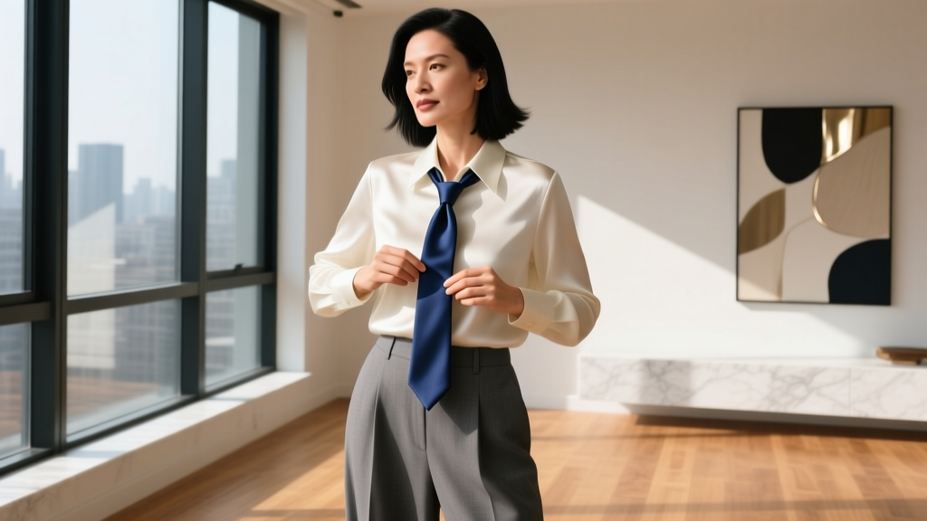 How to Tie a Double Windsor Knot: Women’s Style Guide