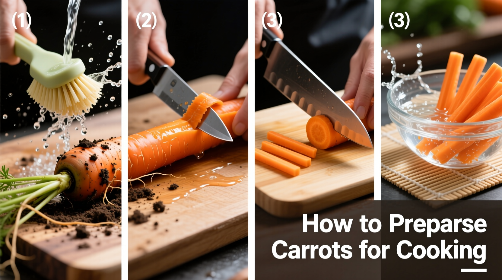 how to prepare carrots for cooking