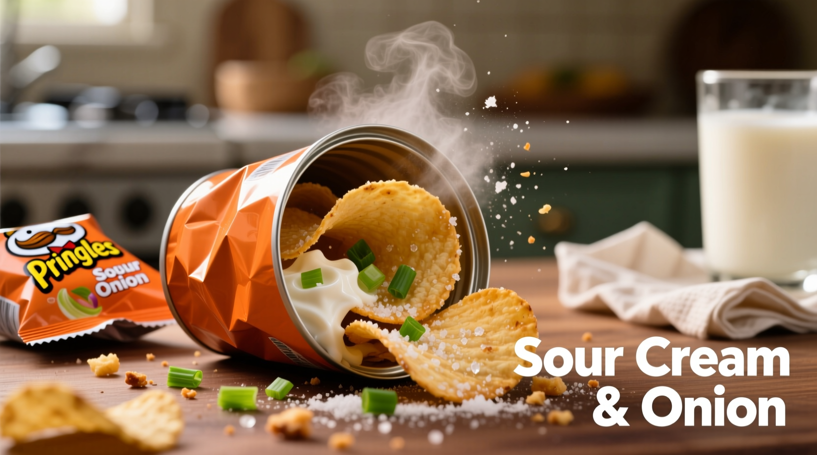 flavor profile of sour cream and onion pringles