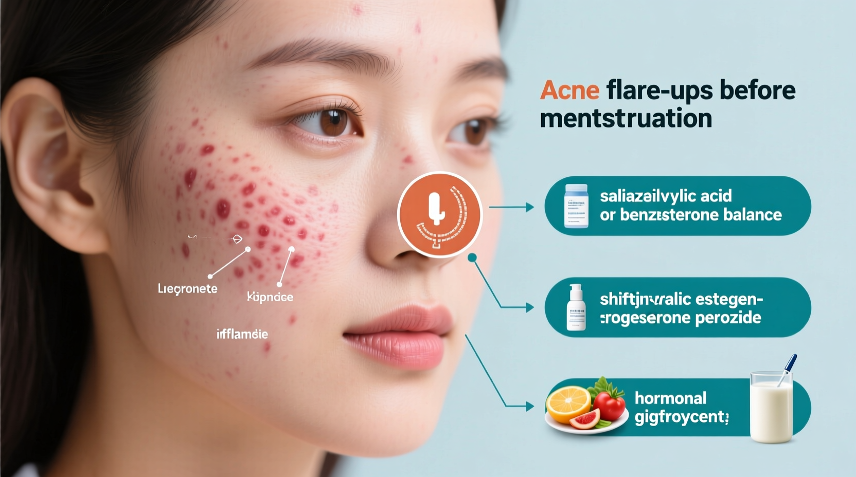 why does my acne flare up before my period and what can i do about it