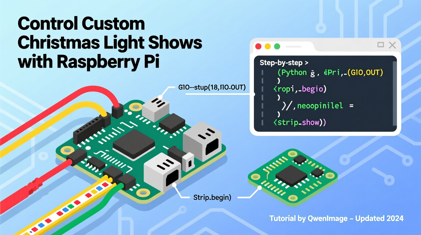 how to program a raspberry pi to control custom christmas light shows