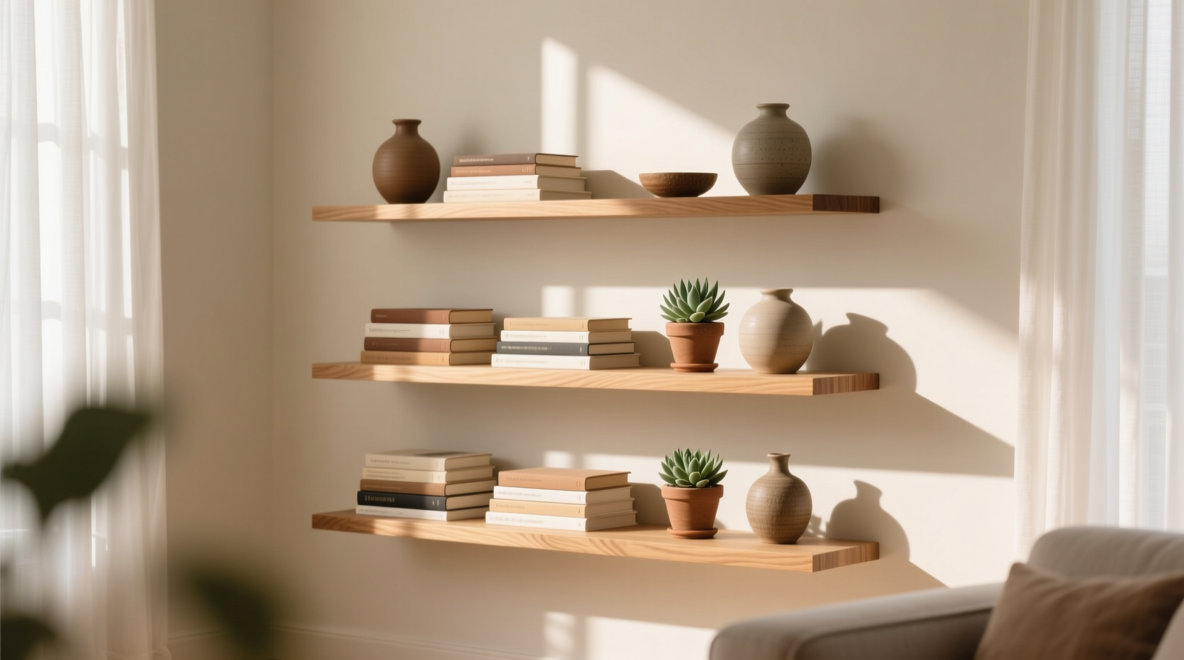 these tiered shelves helped me finally get organized