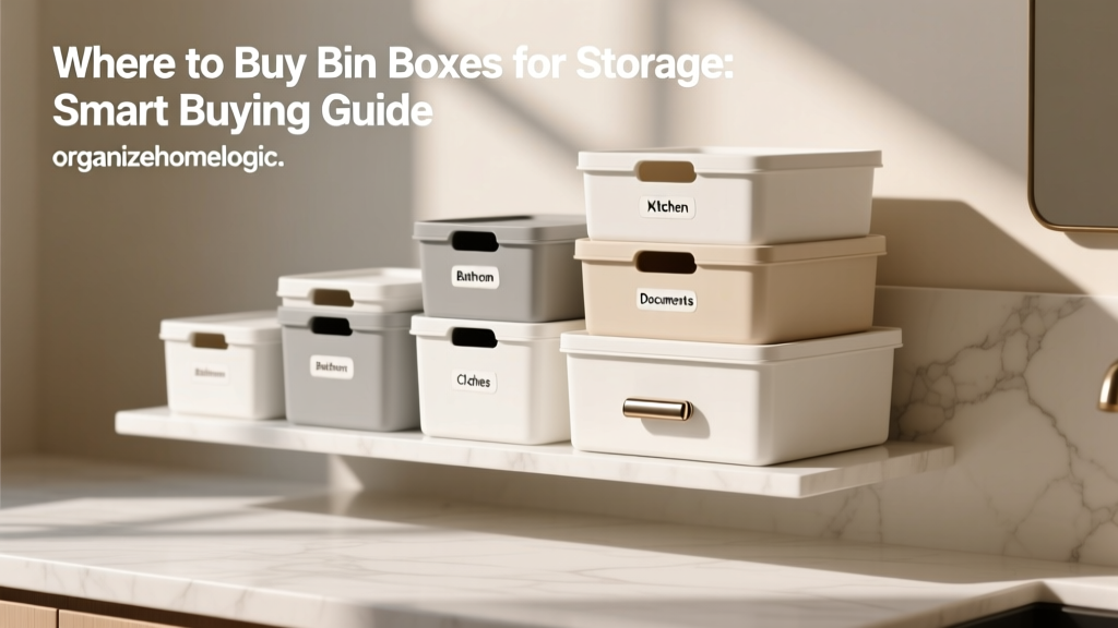 Where to Buy Bin Boxes for Storage: Smart Buying Guide