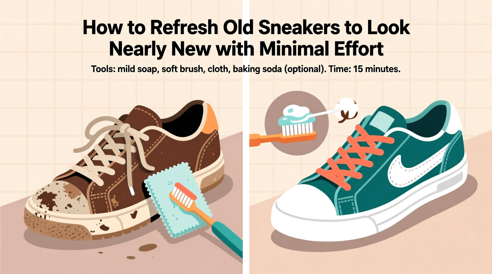 how to refresh old sneakers to look nearly new with minimal effort